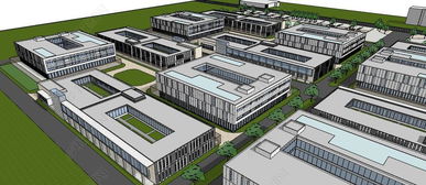 工業產業創意園 建筑規劃與SU模型設計